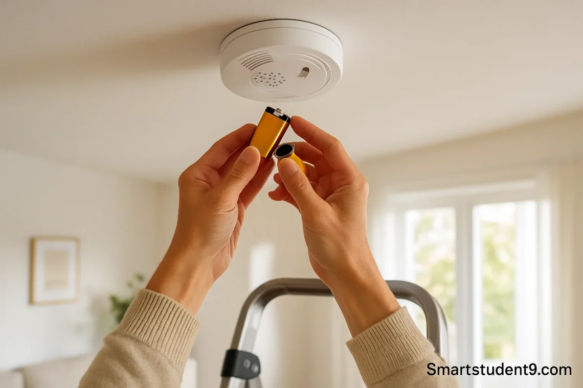 smoke alarm is beeping or chirping