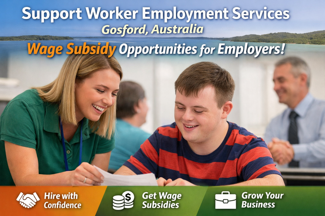 support worker employment services gosford australia wage subsidy employers