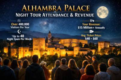 alhambra palace night tour attendance revenue