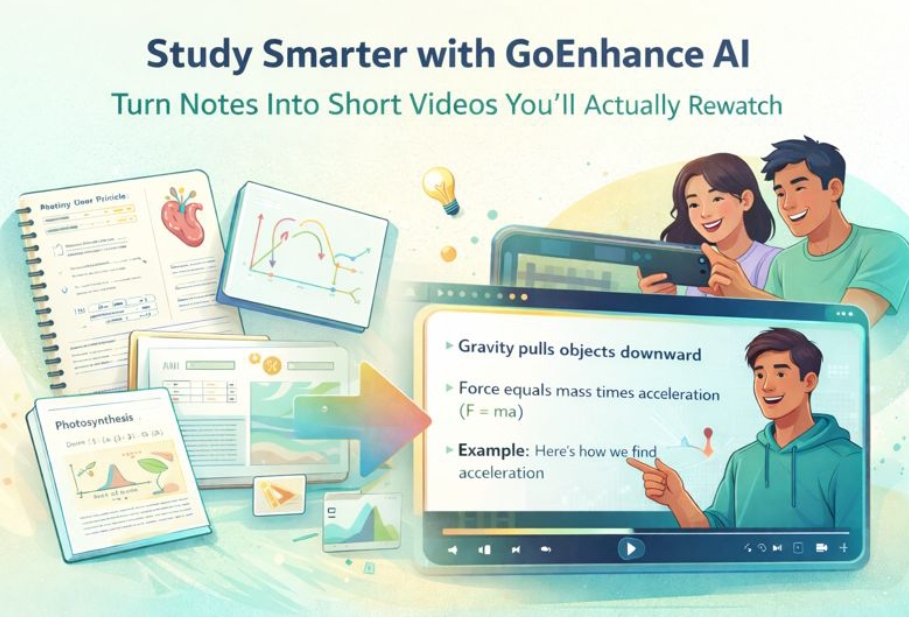 From Notes to Short Videos: A Smarter Way to Study With GoEnhance AI